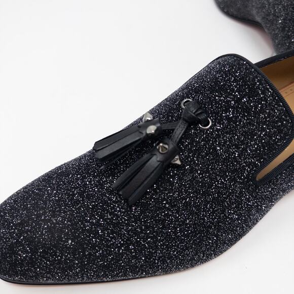 Christian Louboutin Colonnaki Glitter Spiked Tassel Loafers Size 41 EU main image 6
